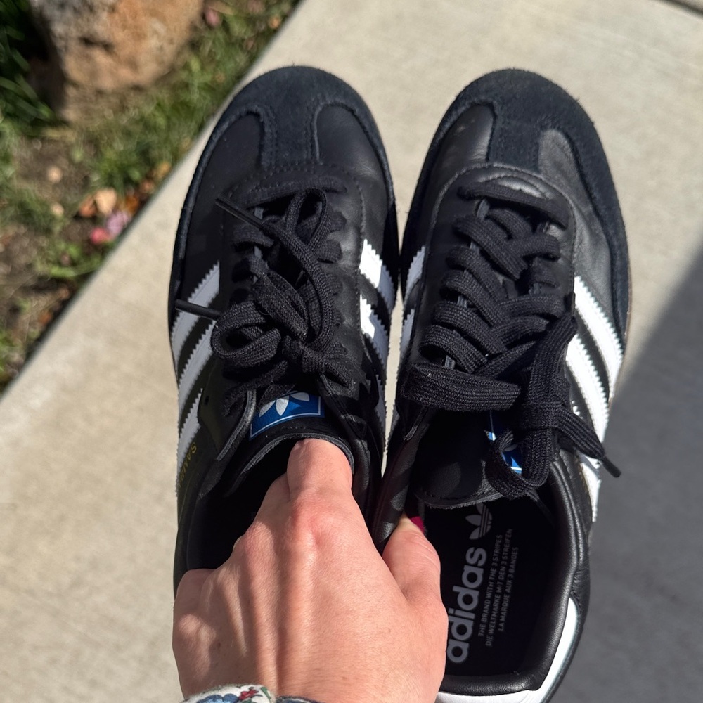 Adidas Classic Black and White sambas
